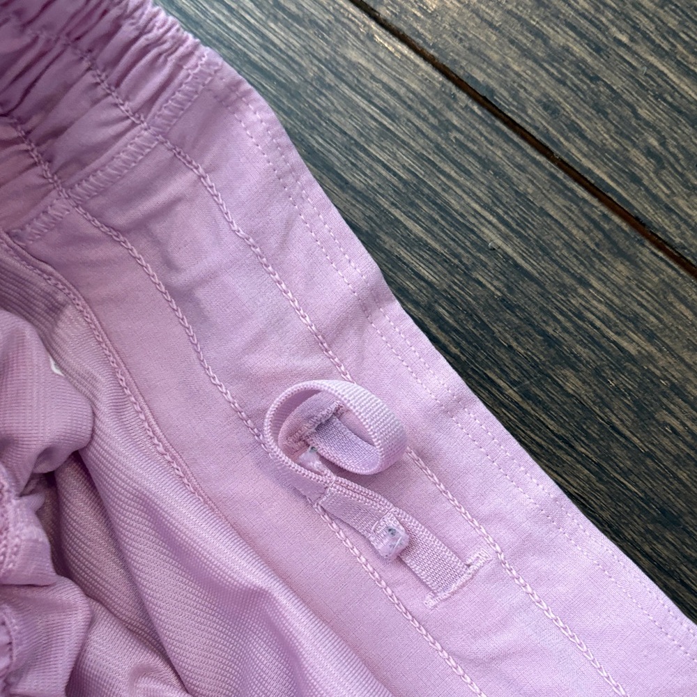 Light Pink Women's Athletic Shorts - Breathable Running Shorts by Lululemon - Picture 6 of 7
